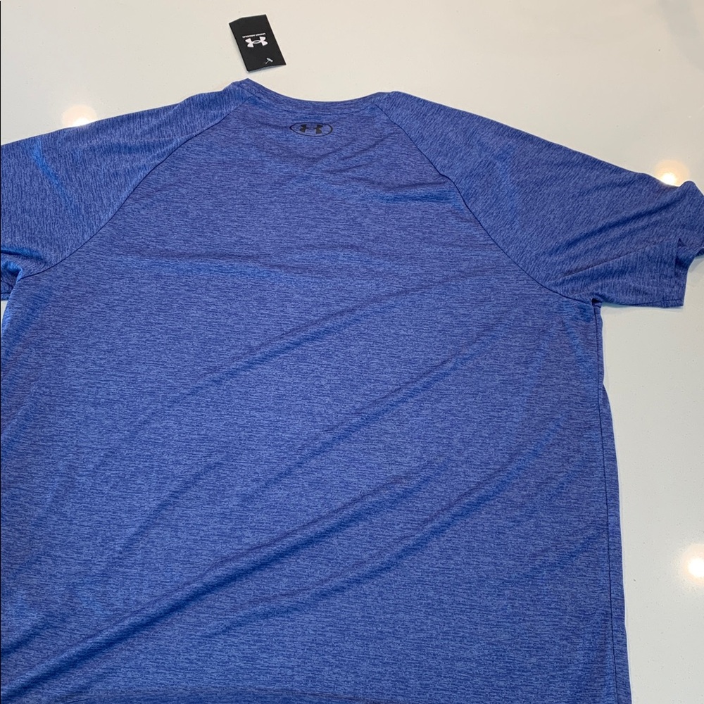 Under Armour Heathered Blue Tech Tee - Picture 7 of 8
